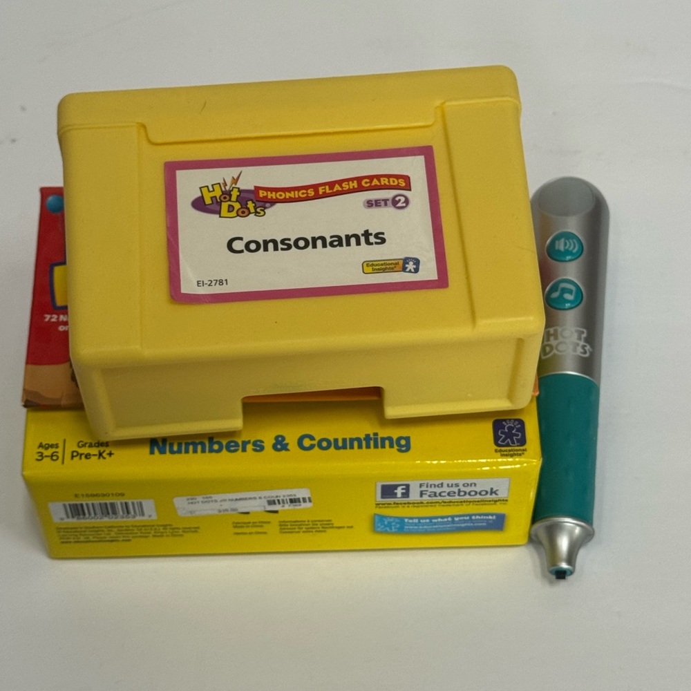 Consonants 2 and Numbers and Counting Hot Dots and Pen